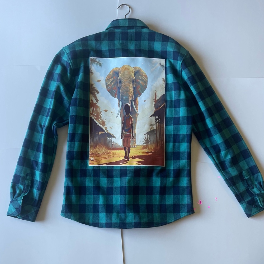 Graceful Faith Fashions Statement Plaid Green Nomad Shirt